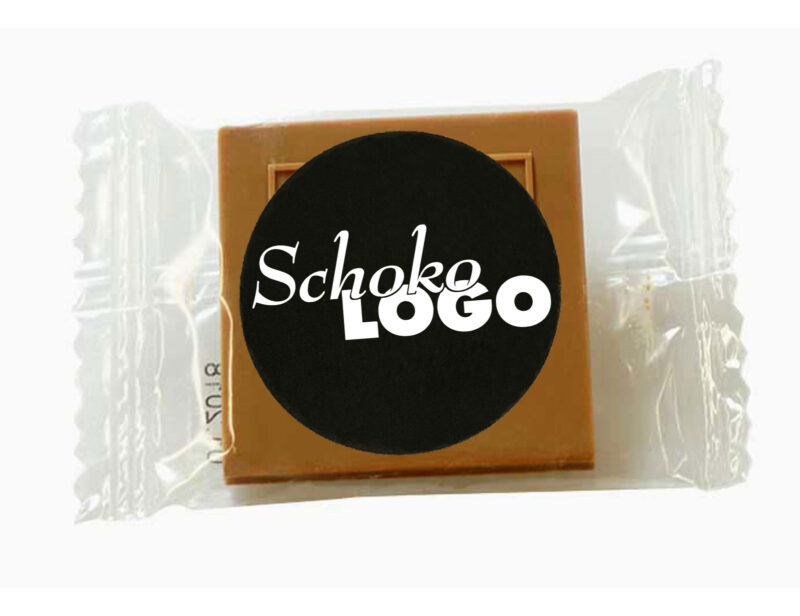 Schokologo-Werbe-Etikett
