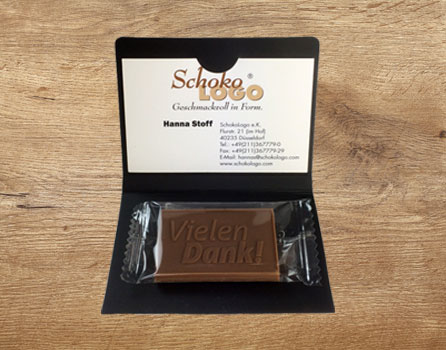 Schoko-visitenkarte